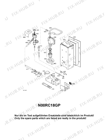 Взрыв-схема холодильника Electrolux RC1800 - Схема узла Gas-equipment